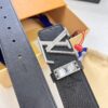 693203263a89a121ed551098 Louis Vuitton LV Men's Belt, Imported Genuine First-Layer Cowhide, 3.8cm Width, Brass Hardware with Precision Lettering