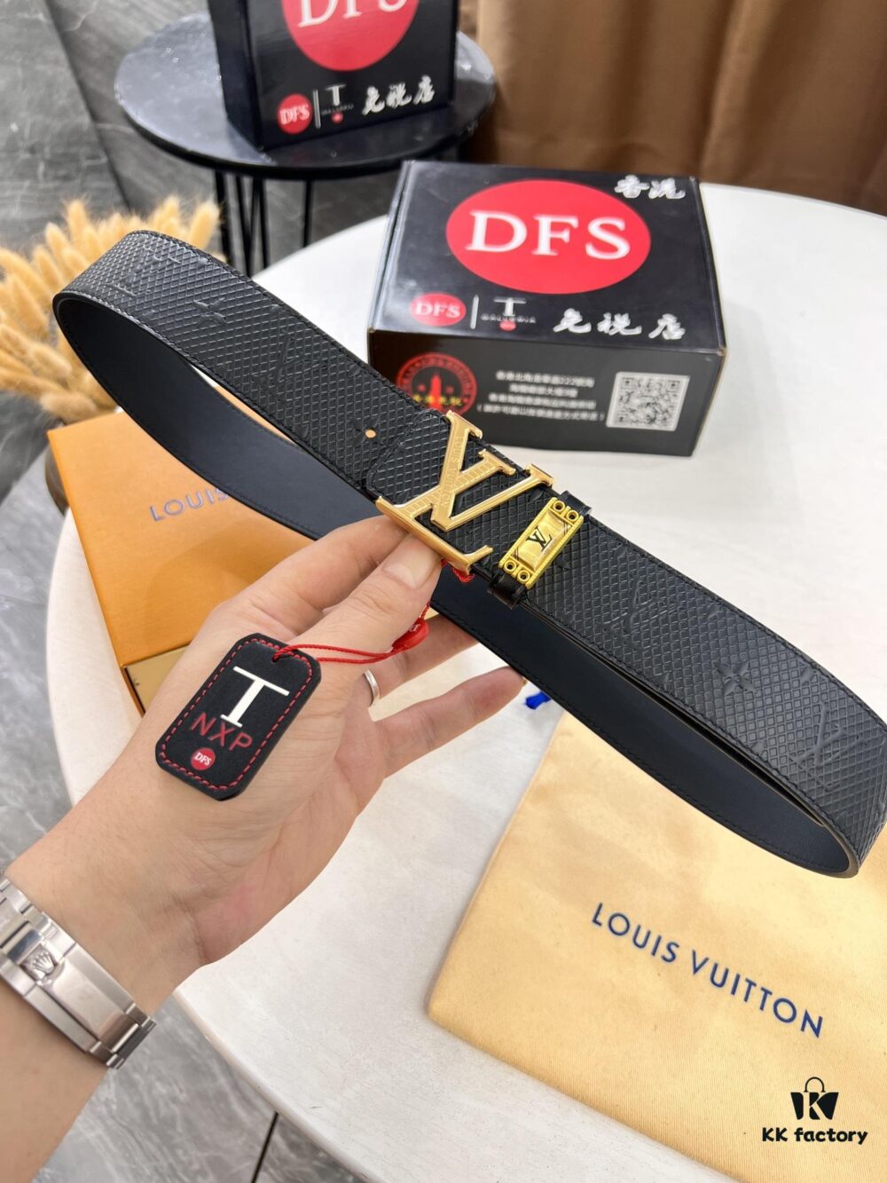 693203273a89a121ed55109d Louis Vuitton LV Men's Belt, Imported Genuine Original Factory Embossing, Top-Quality Full-Grain Calfskin Leather, 3.8cm Width, Brass Hardware with Precision Lettering