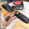 693203273a89a121ed55109d Louis Vuitton LV Men's Belt, Imported Genuine Original Factory Embossing, Top-Quality Full-Grain Calfskin Leather, 3.8cm Width, Brass Hardware with Precision Lettering