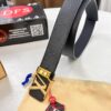 693203273a89a121ed5510a0 Louis Vuitton LV Men's Belt, Imported Genuine Original Factory Embossing, Top-Quality Full-Grain Calfskin Leather, 3.8cm Width, Brass Hardware with Precision Lettering