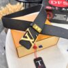 693203273a89a121ed5510a1 Louis Vuitton LV Men's Belt, Imported Genuine Original Factory Embossing, Top-Quality Full-Grain Calfskin Leather, 3.8cm Width, Brass Hardware with Precision Lettering