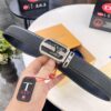 693203293a89a121ed5510a4 Top-tier Louis Vuitton LV Belt, Original Factory Hong Kong Duty-Free T Gift Box (NXP RFID Tag with Verifiable Chip), French Crocodile Ostrich Grain Full-Grain Calfskin, 3.8cm Width, Stainless Steel Precision Buckle with Beveled Edges