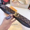6932032b3a89a121ed5510b4 Louis Vuitton LV Belt, ZP Synchronized New Men's Belt with Monogram Imported Fabric, Full-Grain Cowhide Plain Weave, Reversible Design, Diamond-Inlaid Letter Hardware, 3.8cm Width