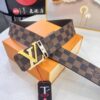 6932032b3a89a121ed5510b9 Louis Vuitton LV Belt, ZP Synchronized New Men's Belt with Monogram Imported Fabric, Full-Grain Cowhide Plain Weave, Reversible Design, Diamond-Inlaid Letter Hardware, 3.8cm Width