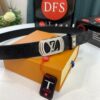 693203313a89a121ed5510be Louis Vuitton Automatic Buckle Belt, Genuine Cowhide, Top-Quality Business Formal Belt with LV Stainless Steel Hardware, 3.5 cm Width