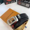 693203323a89a121ed5510c2 Louis Vuitton Automatic Buckle Belt, Genuine Cowhide, Top-Quality Business Formal Belt with LV Stainless Steel Hardware, 3.5 cm Width