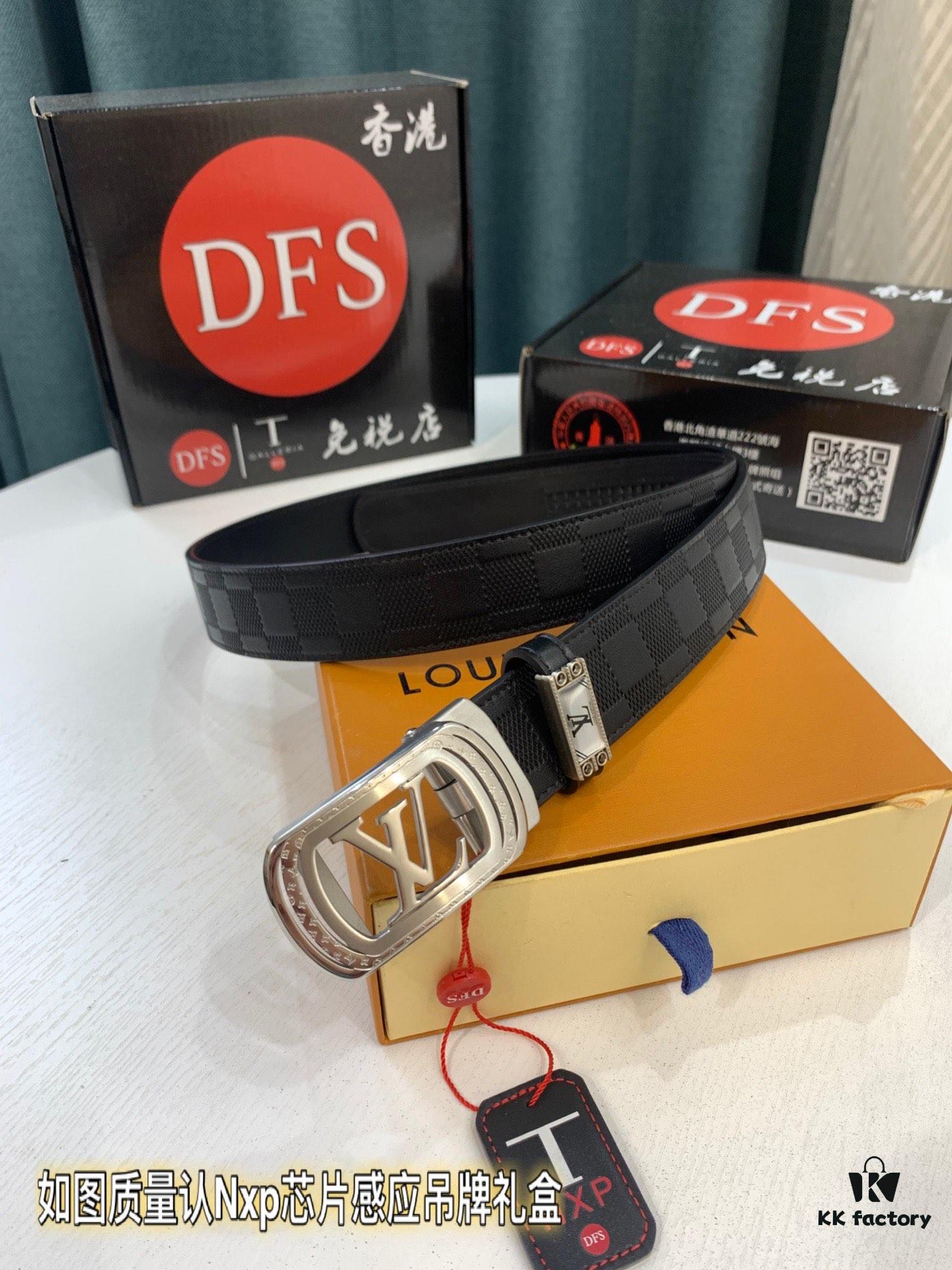 693203323a89a121ed5510c3 Louis Vuitton Automatic Buckle Belt, Genuine Cowhide, Top-Quality Business Formal Belt with LV Stainless Steel Hardware, 3.5 cm Width