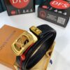 693203323a89a121ed5510c9 Louis Vuitton Automatic Buckle Belt, Top-Quality Genuine Leather, Imported Full-Grain Calfskin with Refined Grain Texture, 3.5cm Width, Smooth Slide Mechanism, Stainless Steel LV Hardware