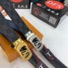 693203323a89a121ed5510cb Louis Vuitton Automatic Buckle Belt, Top-Quality Genuine Leather, Imported Full-Grain Calfskin with Refined Grain Texture, 3.5cm Width, Smooth Slide Mechanism, Stainless Steel LV Hardware