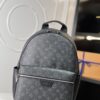 Crafted from Monogram Eclipse canvas, this small Discovery backpack retains its versatile functionality in a more compact silhouette.