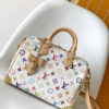 Louis Vuitton The M13085 Speedy Bandoulière 25 handbag features the classic Monogram pattern.