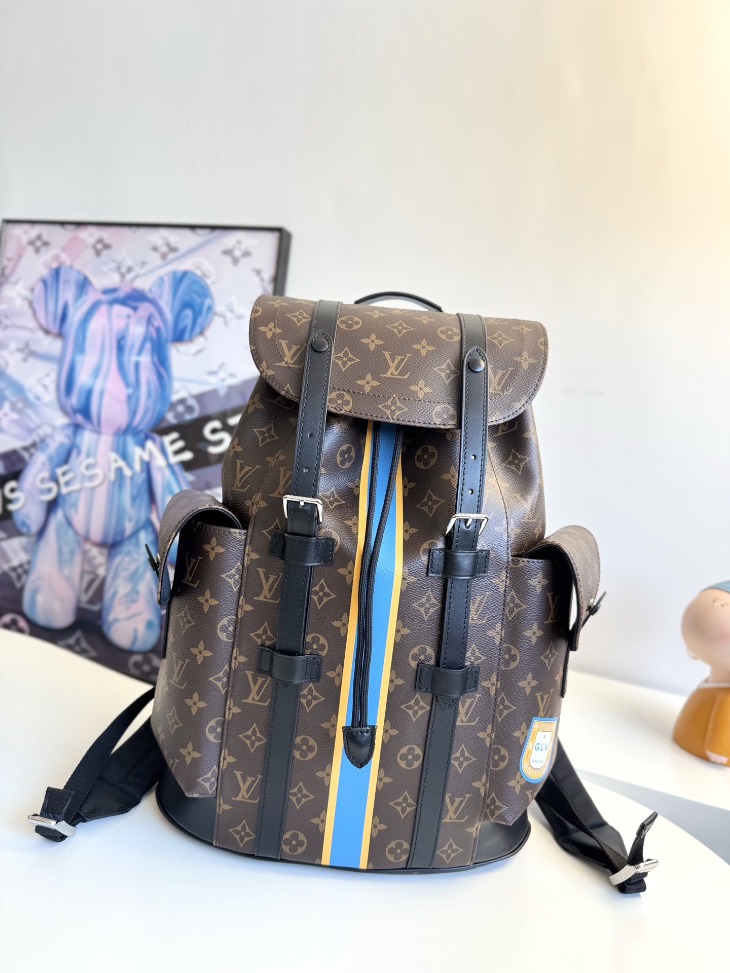 Louis Vuitton This Christopher medium backpack draws inspiration from mountaineering.