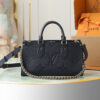Louis Vuitton M23640 Deep Blue Embossed: This small OnTheGo handbag is crafted from Monogram Empreinte leather, embossed with the Giant Monogram pattern.