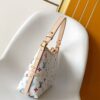 1 Louis Vuitton This Carryall East-West canvas handbag illuminates this classic element with a vibrant splash of color.