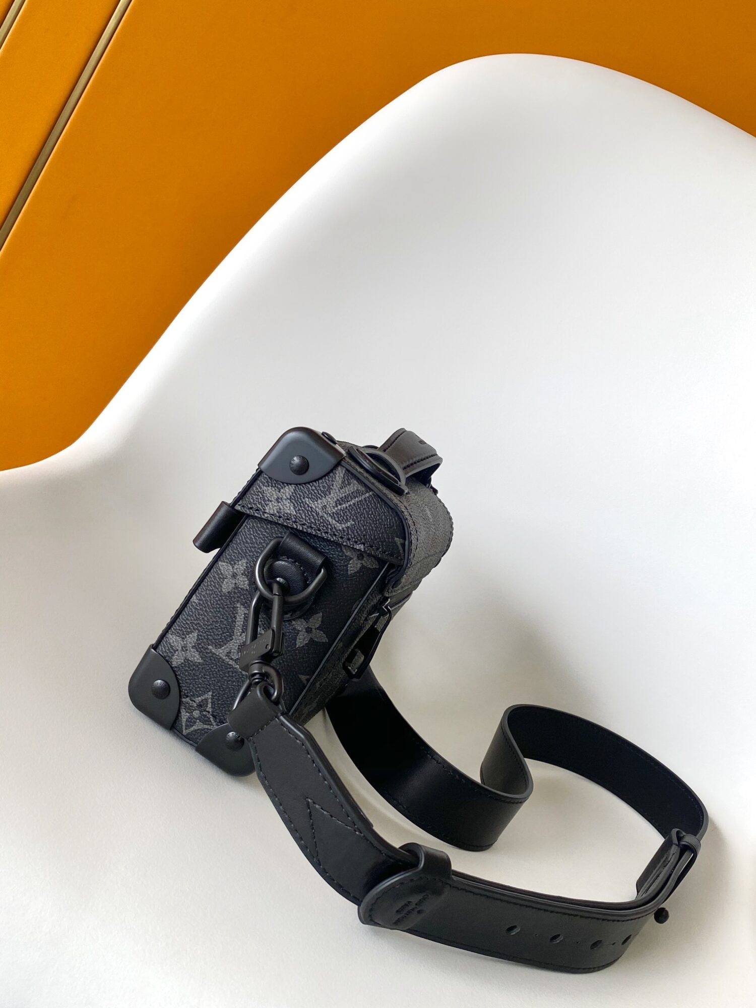 Louis Vuitton This Soul Trunk handbag is crafted from Monogram Eclipse canvas.