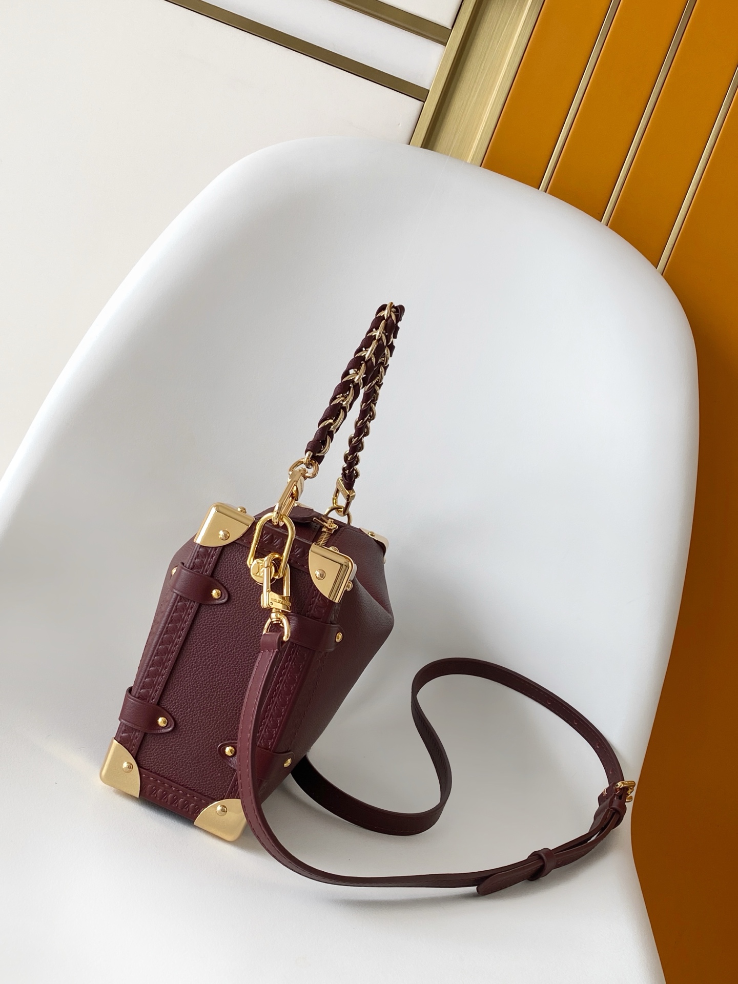 Louis Vuitton This medium Side Trunk handbag is from the Back to School collection.