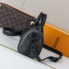 1 Louis Vuitton This Keell Bandoulière 25 handbag features Monogram Midnight coated canvas accented with a deep Monogram print.
