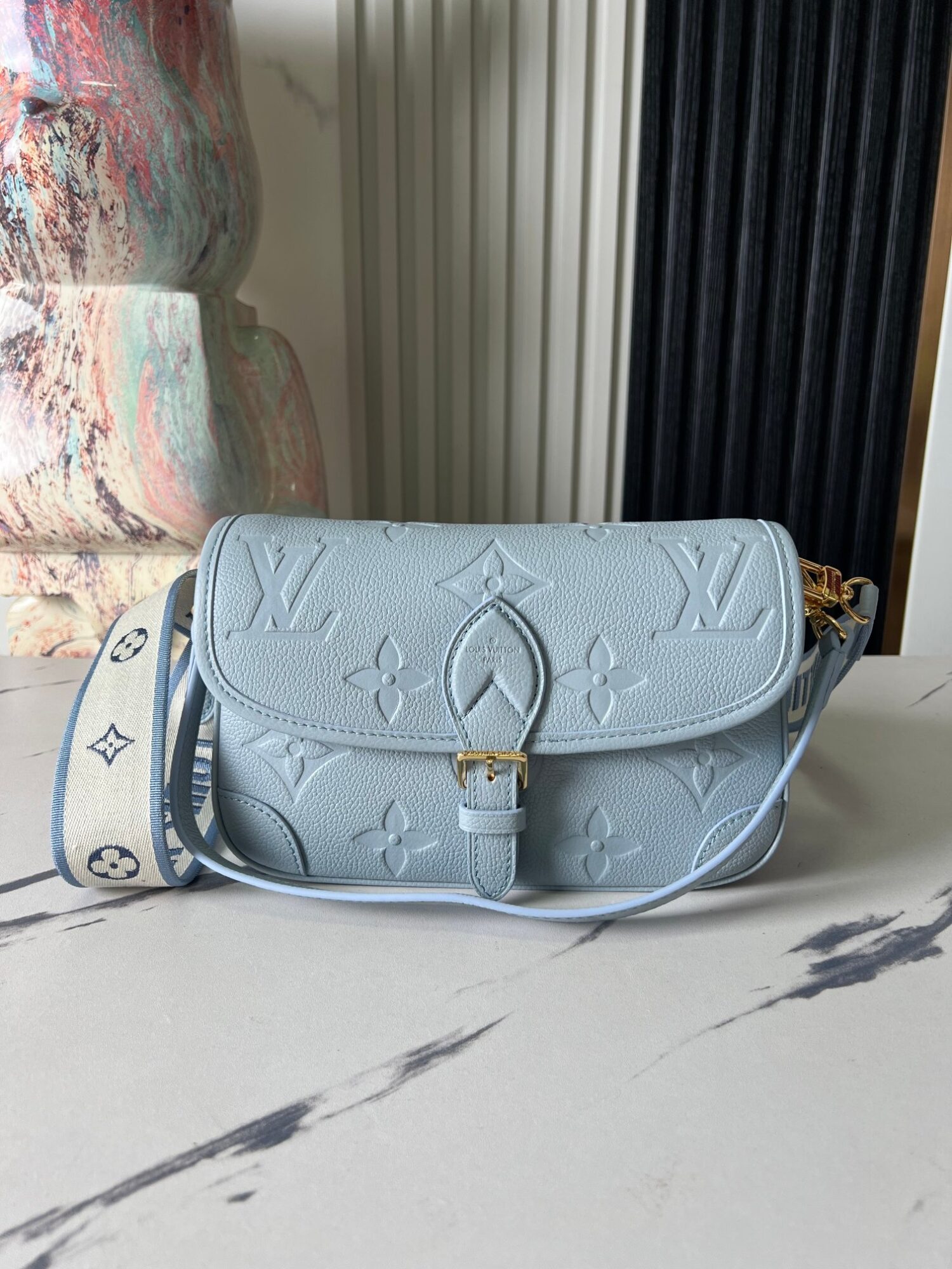 1 Louis Vuitton This Diane handbag infuses Monogram Empreinte embossed leather with elegant tones.