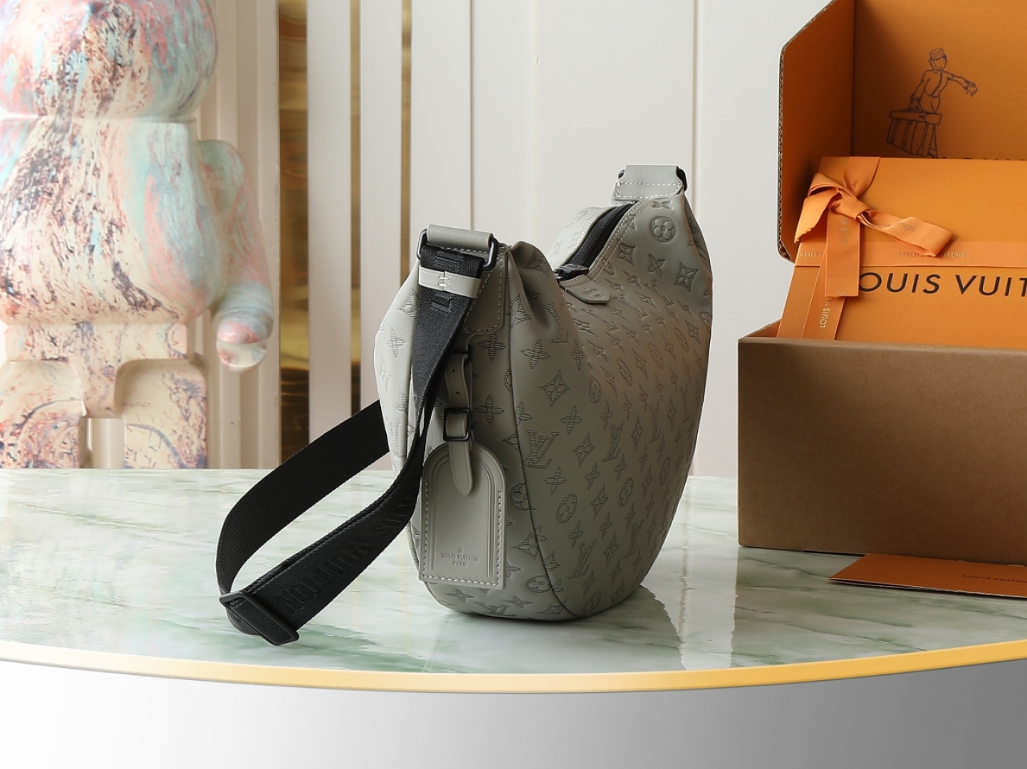 1 Louis Vuitton M24468: This Hobo Hamac bag is crafted from soft Monogram Shadow embossed cowhide leather.