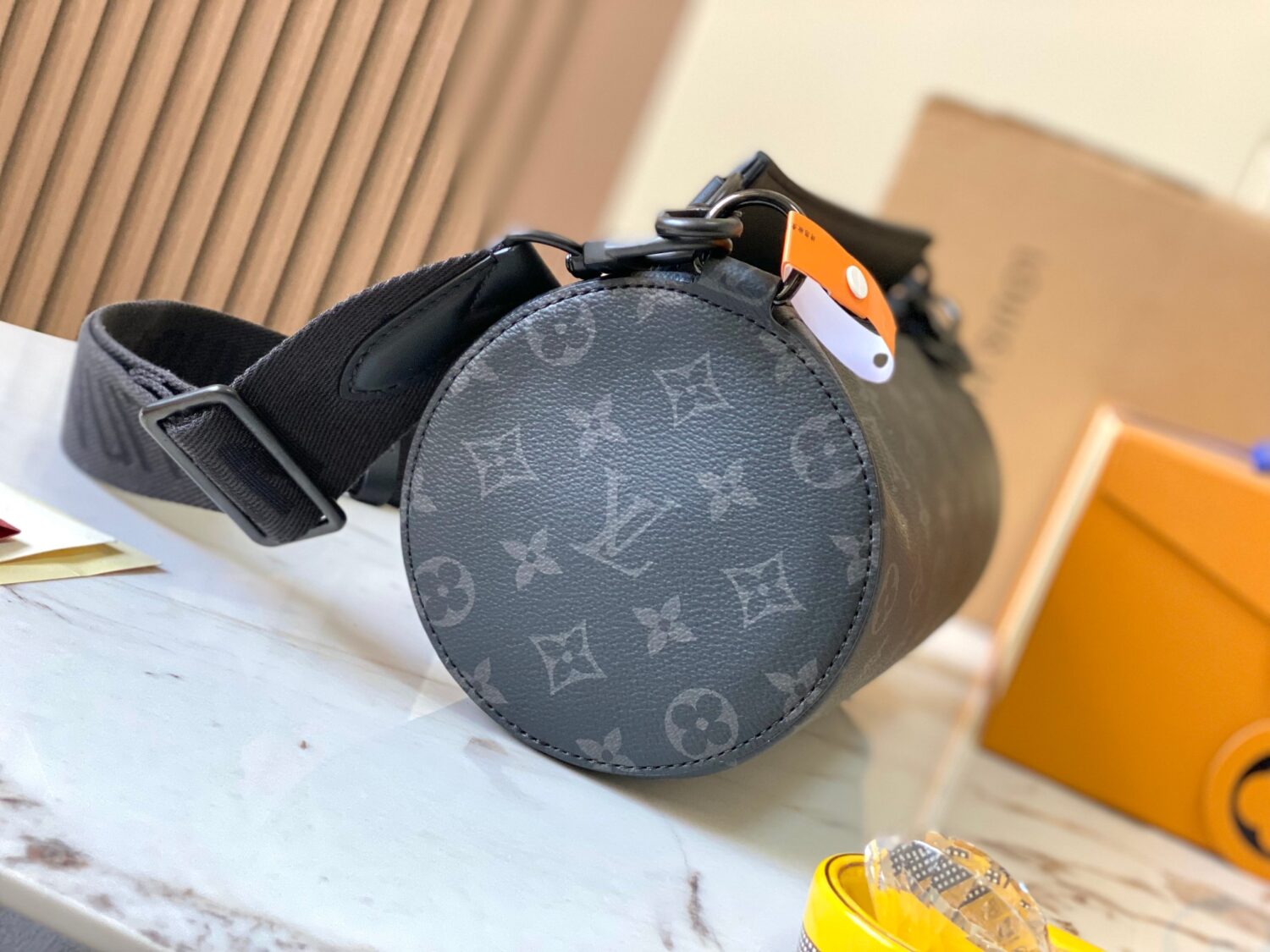 1 Louis Vuitton SOFT POLOCHON Small Bag M46796 – Black Monogram