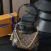 Louis Vuitton Crafted from classic Monogram canvas, this small Boulogne handbag features a double-zip closure and a spacious interior flat pocket large enough to accommodate a smartphone.