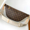 1 Louis Vuitton The M46784 High-Rise Bag is crafted from Montaigne-coated canvas.