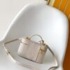 Louis Vuitton M27744 Blue Silk-Screen Print, Full Leather Bag — Vanity Chain Pouch