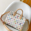 2 Louis Vuitton The M13085 Speedy Bandoulière 25 handbag features the classic Monogram pattern.