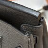 Birkin Platinum 25cm, Pewter Grey