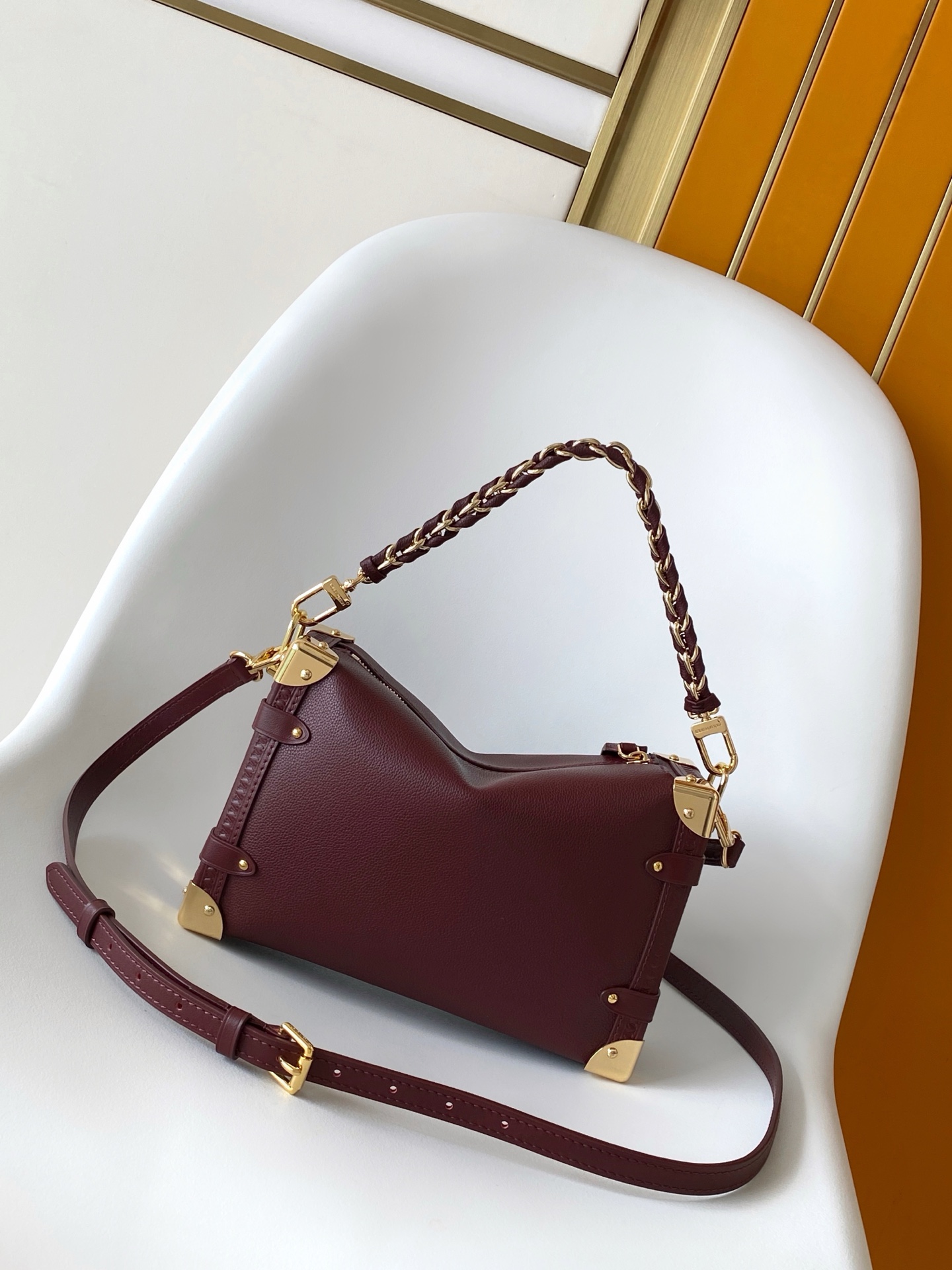 Louis Vuitton This medium Side Trunk handbag is from the Back to School collection.