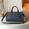 2 Louis Vuitton M23640 Deep Blue Embossed: This small OnTheGo handbag is crafted from Monogram Empreinte leather, embossed with the Giant Monogram pattern.