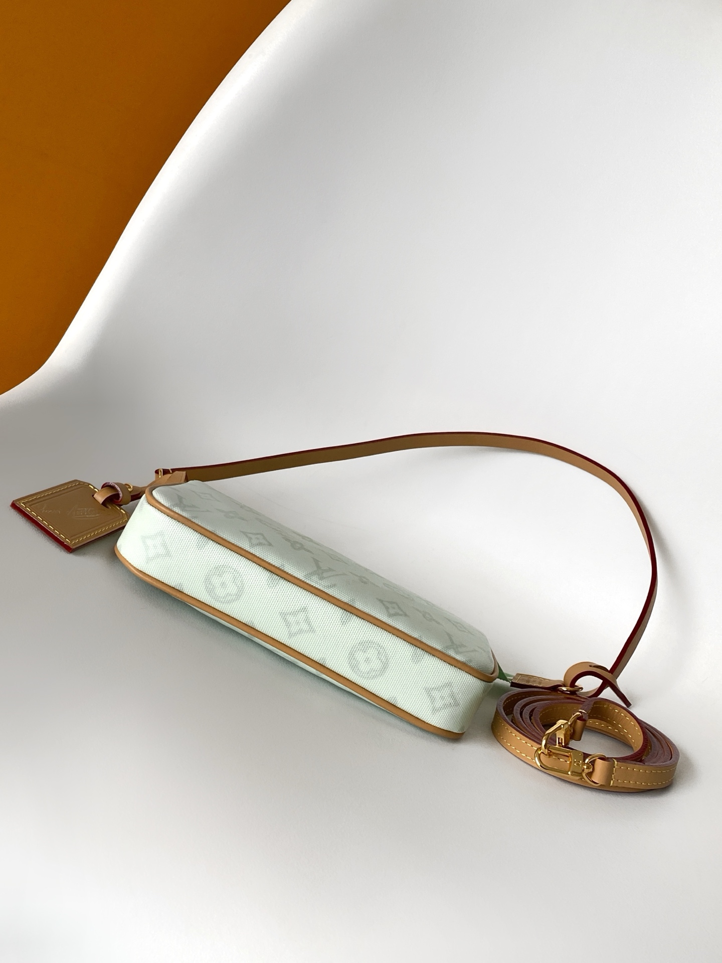 3 Louis Vuitton This Pochette Accessoires handbag is specially designed to celebrate the birth of the Louis Vuitton Monogram pattern.