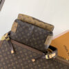 3 Louis Vuitton This Discovery Small Backpack features Monogram canvas accented with Monogram Reverse and Damier canvas patches.