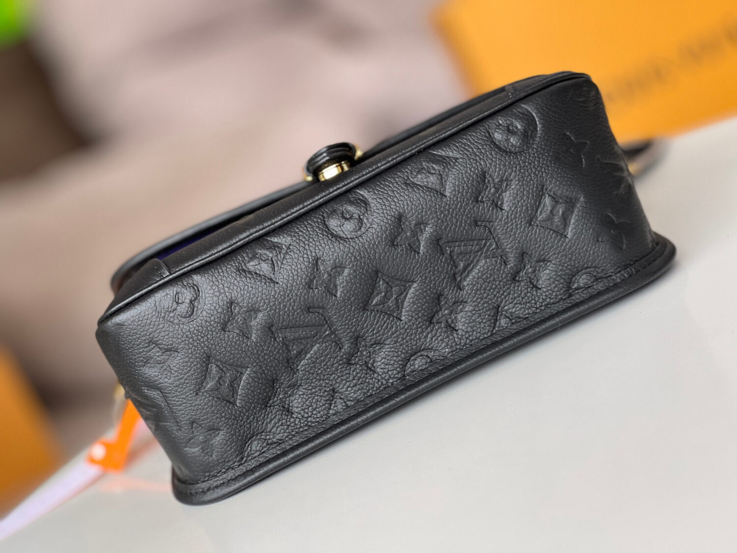 3 Louis Vuitton This Diane handbag is crafted from Louis Vuitton's classic Monogram Empreinte embossed leather.