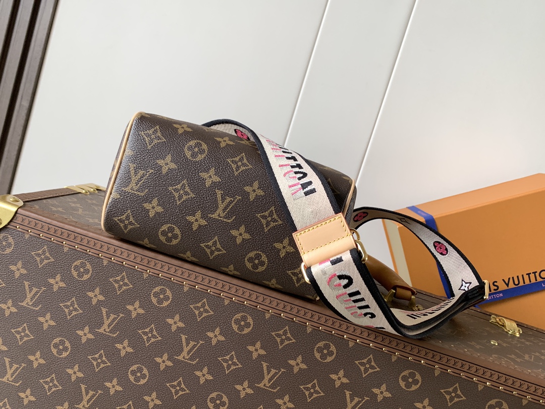 3 Louis Vuitton Drawing inspiration from the House's classics, the Sedy Bandoulière 20 handbag features cowhide leather trim accenting its Monogram canvas.