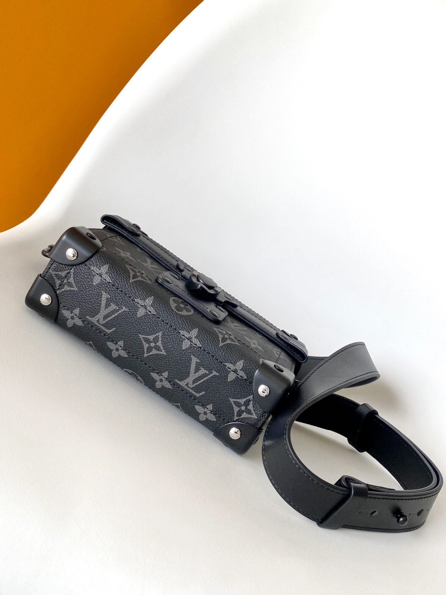 Louis Vuitton This Soul Trunk handbag is crafted from Monogram Eclipse canvas.