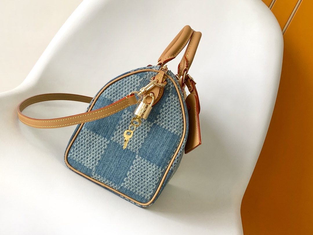 3 Louis Vuitton The new FW Denim Speedy 25 handbagâwhether worn crossbody...
