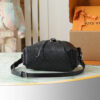 Louis Vuitton The M25554 Odyssée handbag in black full leather, hailing from the Early Autumn 2025 collection, cleverly references the 2024 Cruise collection.