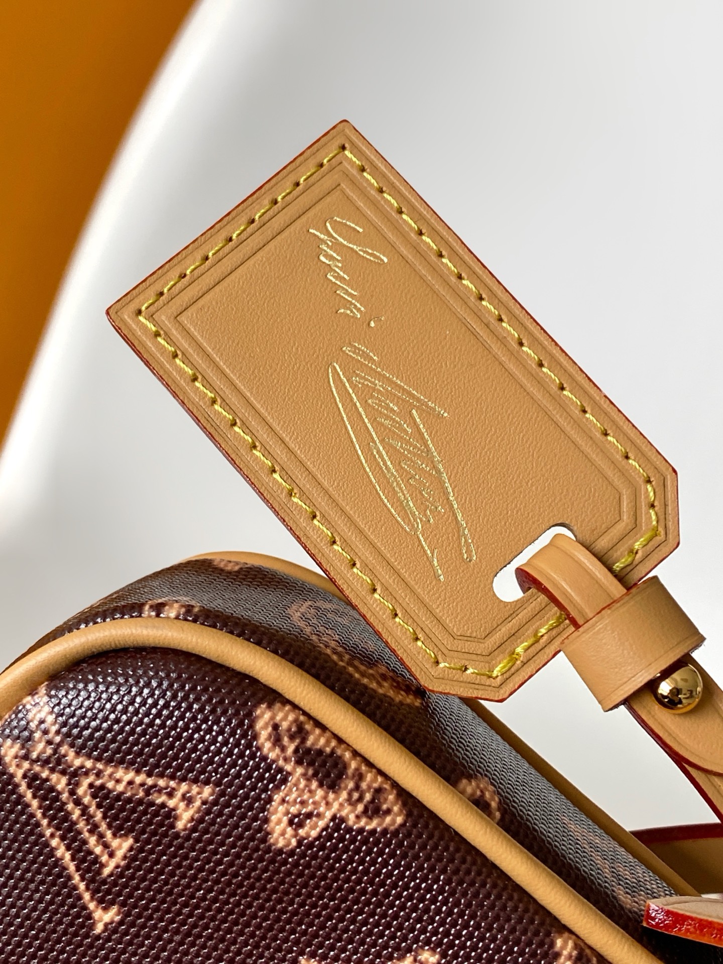 4 Louis Vuitton This Pochette Accessoires handbag is specially designed to celebrate the birth of the Louis Vuitton Monogram pattern.
