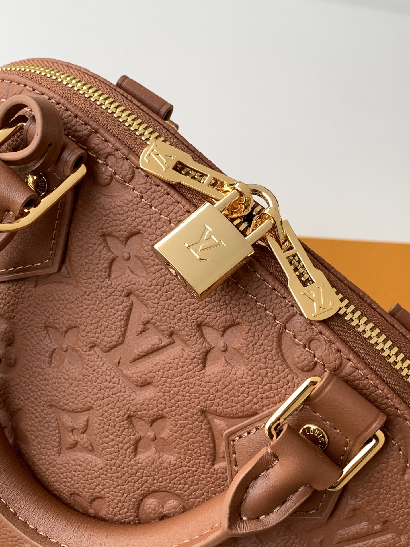 4 Louis Vuitton This Alma BB handbag showcases the iconic Alma BB silhouette, crafted from the House's exceptionally soft Monogram Empreinte leather.
