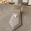 4 Louis Vuitton M59273 Grey — Full Leather Embossed Speedy "Pillow" Bag — Speedy Bandoulière 25 Handbag (M58947)