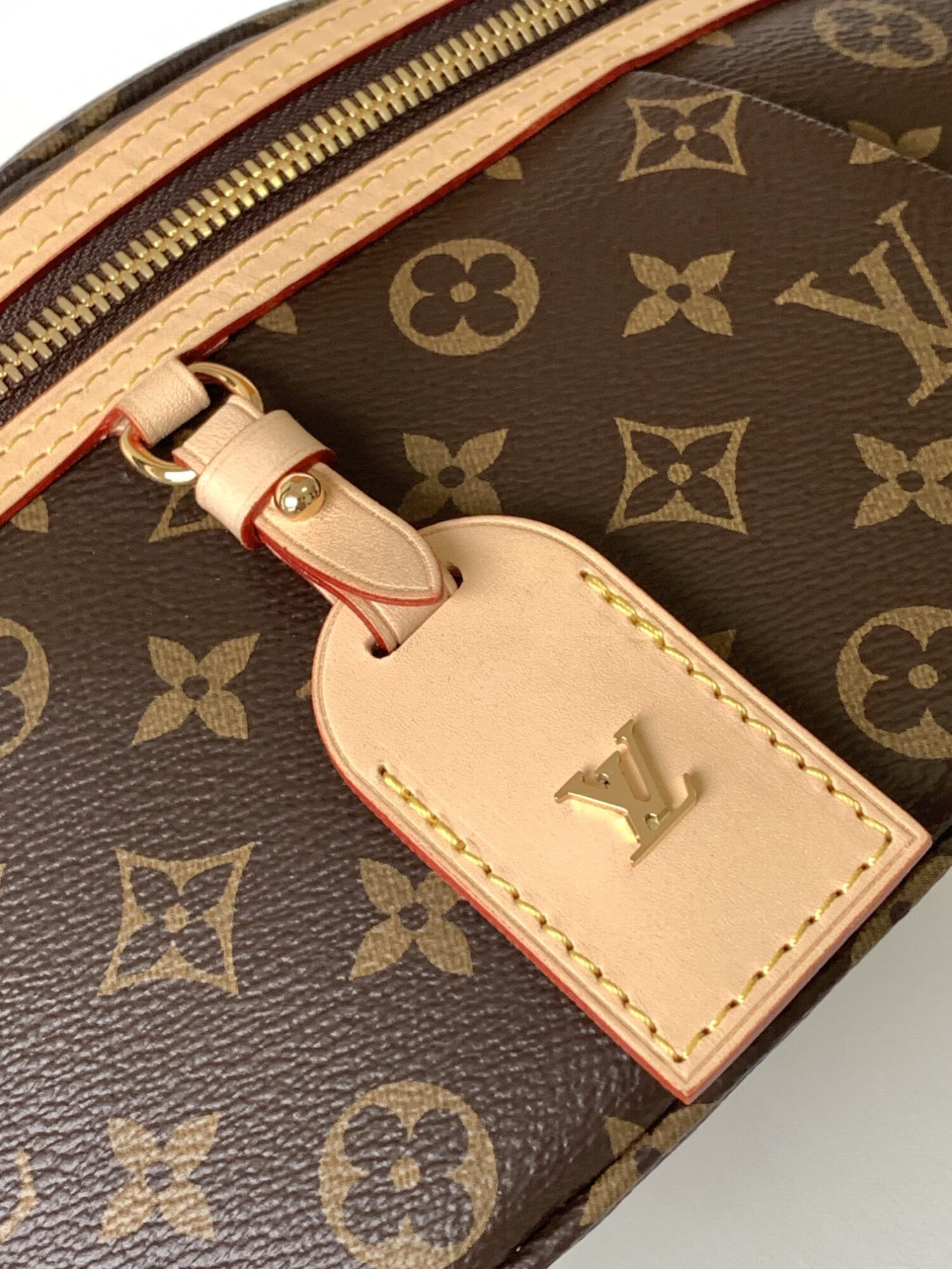 4 Louis Vuitton The M46784 High-Rise Bag is crafted from Montaigne-coated canvas.