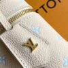 Louis Vuitton M27744 Blue Silk-Screen Print, Full Leather Bag — Vanity Chain Pouch