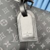 5 Louis Vuitton The Keepall 50 travel bag, crafted from the new, iconic black and grey Monogram Eclipse canvas.