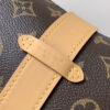 5 Louis Vuitton This Pochette Mia handbag, part of the Monogram collection, features a Monogram canvas body accented with cowhide leather trim.