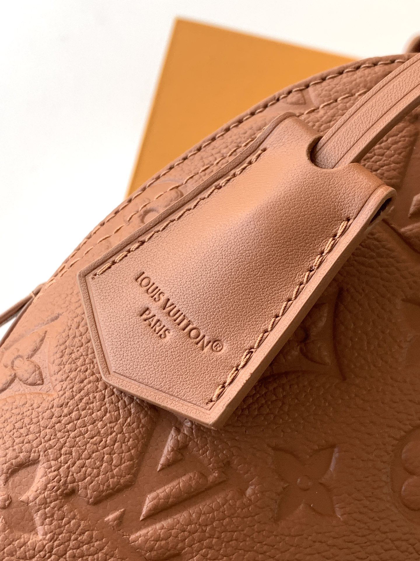 5 Louis Vuitton This Alma BB handbag showcases the iconic Alma BB silhouette, crafted from the House's exceptionally soft Monogram Empreinte leather.
