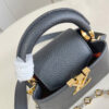 5 The Capucines Mini handbag, part of the Capucines Chain On You collection, is crafted from soft Taurillon calf leather to offer ample space.