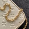 5 Louis Vuitton The Easy Pouch On Strap handbag from the Spring 2022 Collection is crafted from Monogram Empreinte leather.