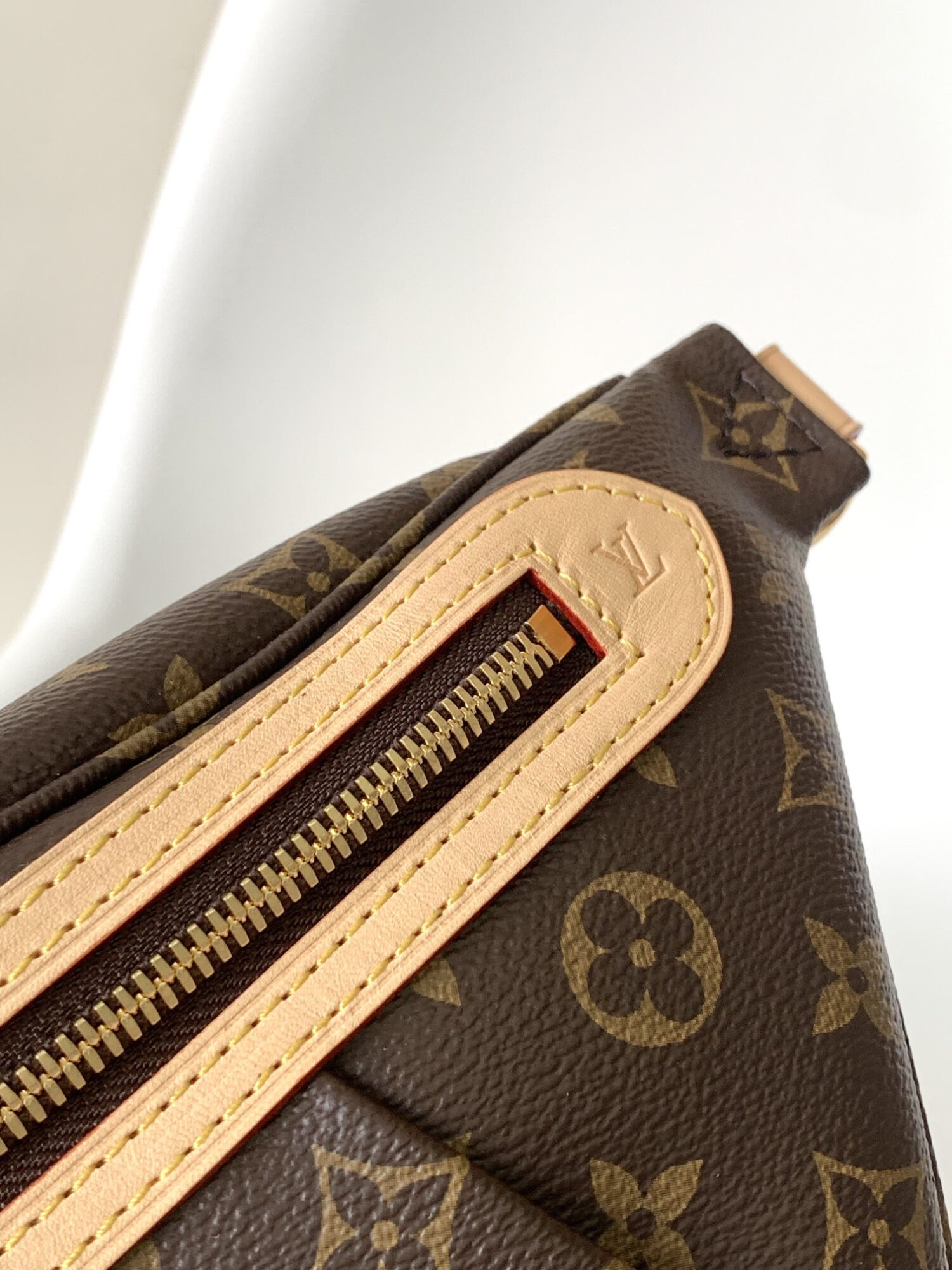 5 Louis Vuitton The M46784 High-Rise Bag is crafted from Montaigne-coated canvas.