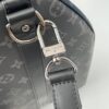 6 Louis Vuitton The Keepall 50 travel bag, crafted from the new, iconic black and grey Monogram Eclipse canvas.